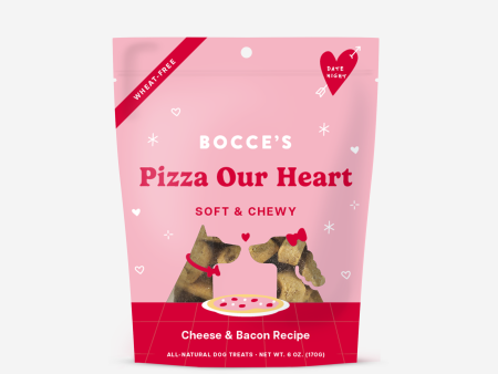 Bocce’s Bakery Date Night Soft & Chewy Treats Pizza our Heart Dog Treats Online Hot Sale