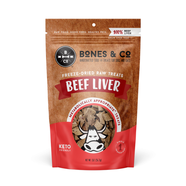 Bones & Co. Freeze-Dried Beef Liver Dog and Cat Treats Fashion