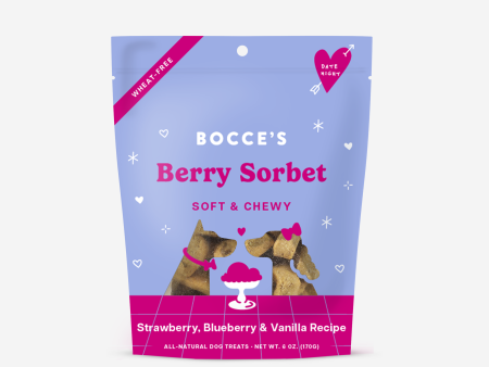 Bocce’s Bakery Date Night Soft & Chewy Treats Berry Sorbet Dog Treats Fashion