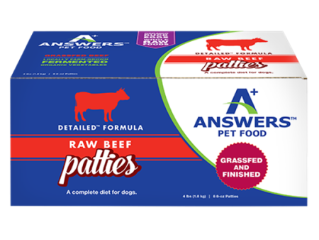 Answers Pet Food  Detailed Beef Formula for Dogs - Patties Online Hot Sale