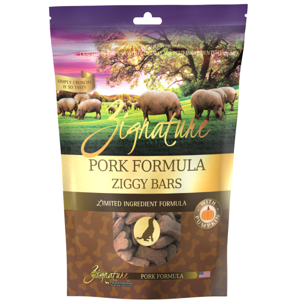 Zignature Ziggy Bars Pork Formula Dog Treats For Discount